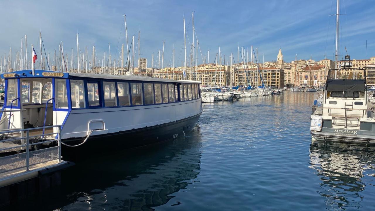 Escale Marseillaise, Grand T2 Calme, Pres Du Vieux Port Pour 2 A 4 Personnes, Nettoyage Rigoureux Appartement Marseilles Buitenkant foto