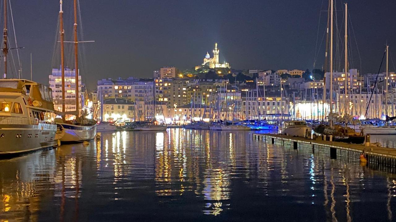 Escale Marseillaise, Grand T2 Calme, Pres Du Vieux Port Pour 2 A 4 Personnes, Nettoyage Rigoureux Appartement Marseilles Buitenkant foto