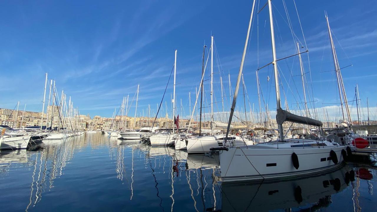Escale Marseillaise, Grand T2 Calme, Pres Du Vieux Port Pour 2 A 4 Personnes, Nettoyage Rigoureux Appartement Marseilles Buitenkant foto
